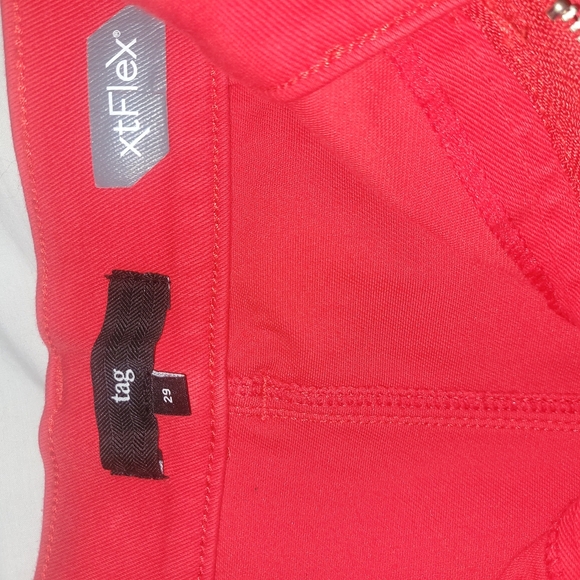 Tag Red Belted Skirt 29 - Picture 2 of 3